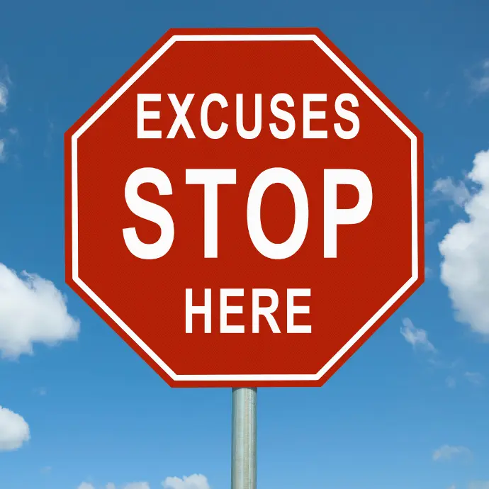 perfectionist leader stop excuses